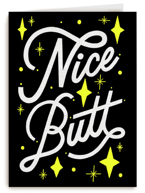 Valentijnskaart grappig Nice butt