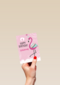 Verjaardagskaart flamingo aanpasbare tekst