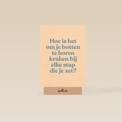 verjaardag kaart grappig je botten horen kraken