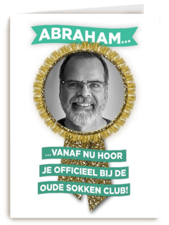 een mooie fotokaart voor abraham