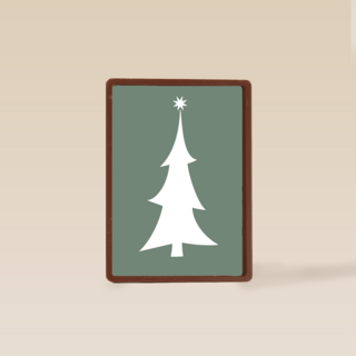 hallmark kerstkaart met kerstboom