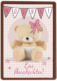 hoera en slingers voor een kleindochter