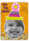 verjaardag kaart kids meisje feestmuts