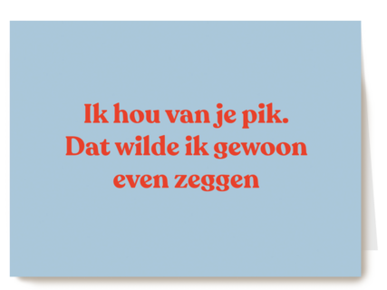 Ik hou van je pik andc