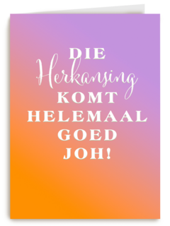 Herkansing komt goed