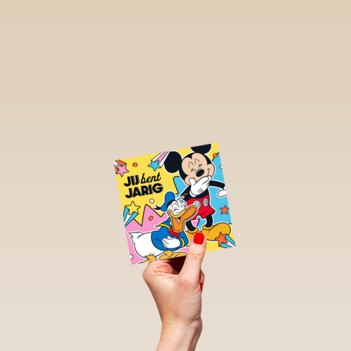 Mickey en Donald Duck verjaardagskaart