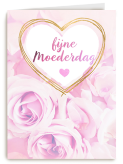 moederdag kaart klassiek rozen fijne moederdag