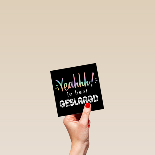 shine yeahhh je bent geslaagd