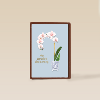 Condoleance heel veel sterkte vaas