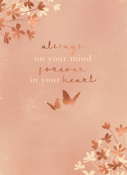 Always on your heart forever in your heart