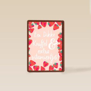 Beterschapskaart Een dikke knuffel en extra vitamientjes