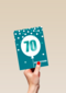 Verjaardagskaart leeftijden man 70 ballon