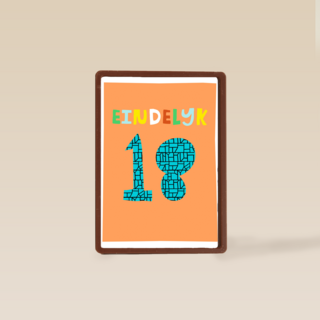 Verjaardagskaart Eindelijk 18 jongen man