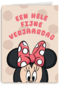 verjaardag kaart minnie mouse een hele fijne verjaardag
