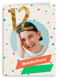 Gefeliciteerd 12 jaar fotokaart