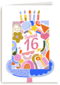 sweet 16 birthday met een taart