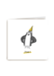 pinguin met feesthoed zegt joe