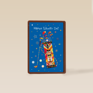 Vaderdagkaart met golftas