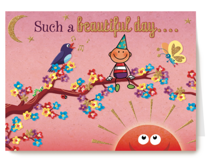 smile kaart such a beautiful day