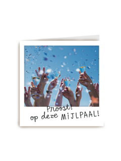 polaroid kaart jubileum deze mijlpaal