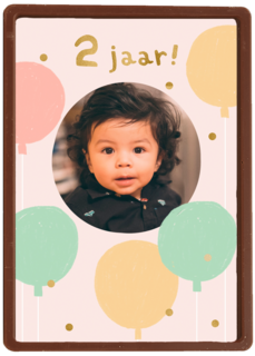 Twee jaar ballonnen fotokaart