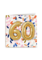 Verjaardagskaart gouden 60 met confetti