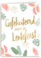 Gefeliciteerd met je lentefeest bladeren