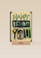 happy birthday met fotolijstje in de o