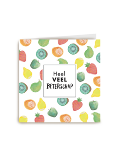 fruit kaart heel veel beterschap