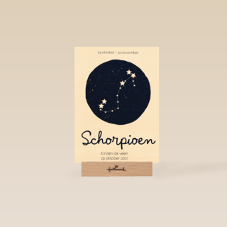 sterrenbeeld kaart schorpioen aanpasbare tekst