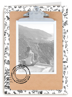 klembord vakantiefoto
