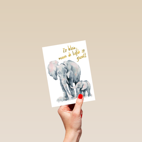 de grote liefde van een olifant