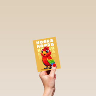 Verjaardag Hoera Papegaai