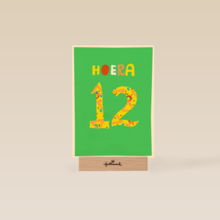Verjaardagskaart 12 hoera jongen