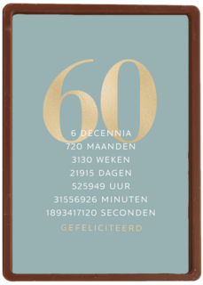 verjaardagskaart 60 6 decennia