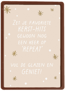 Kerstkaart Speciale momenten Zet je favoriete kersthits op repeat