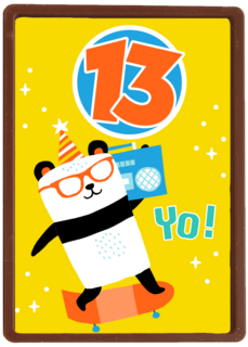 Panda met Boombox 13 jaar