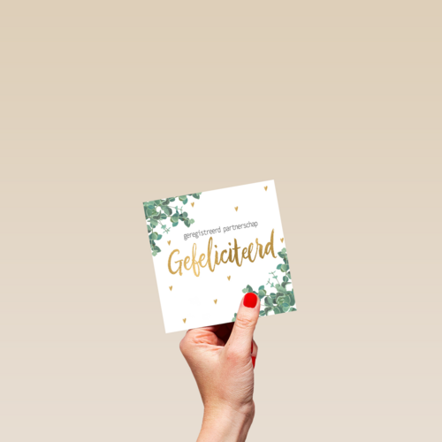 Kaart Gefeliciteerd met jullie Geregistreerd partnerschap
