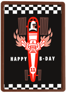 Happy bday met deze dragracer