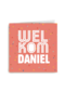 party decorations kaart met de tekst welkom