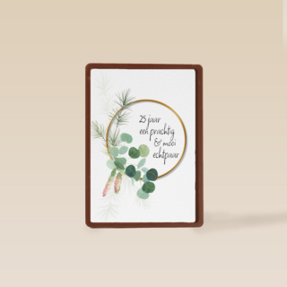 Huwelijkskaart 25 jaar getrouwd een prachtig paar