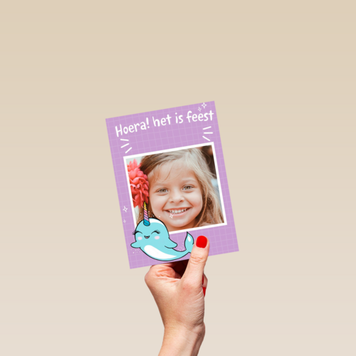 hoera het is feest met een narwal