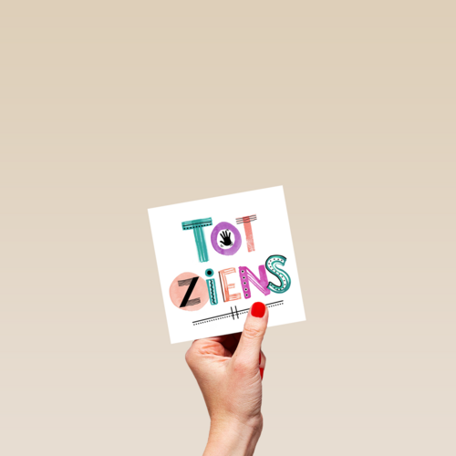 een vrolijke tot ziens