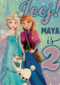 Frozen verjaardagskaart 2 jaar Elsa Anna