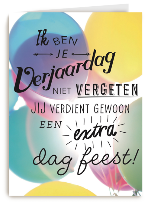 te laat birthday verjaardag