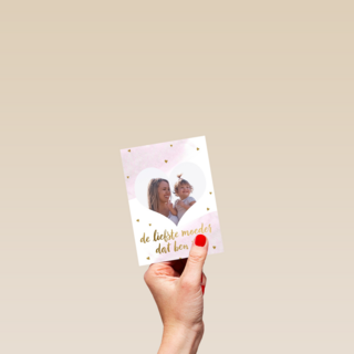 fotokaart moederdag de liefste moeder dat ben jij