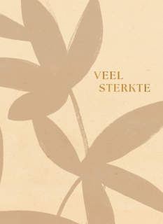 Veel sterkte beige bladeren