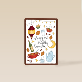 eid mubarak kaart happy and healthy ramadan