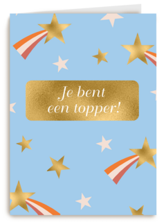 Compliment kaart je bent een topper