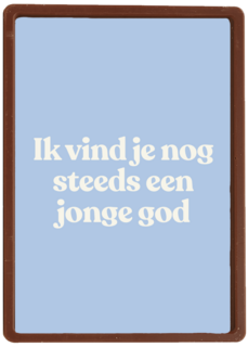 verjaardag kaart man nog steeds jonge god